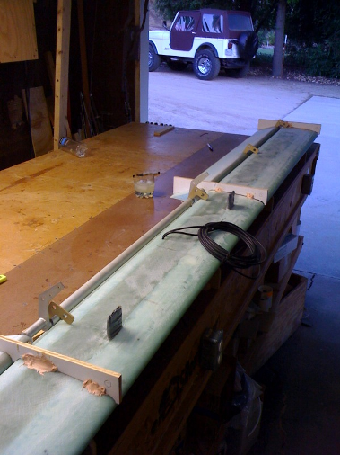 Canard Spar Shear Web Glassed