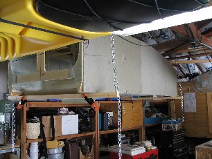Fuselage Hung From Rafters