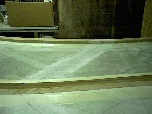 Sanded Areas for Bonding Bulkheads